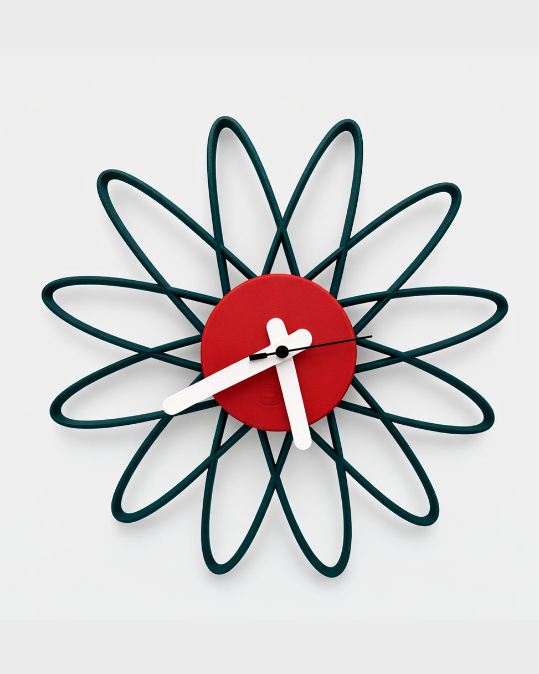 Orologio Atom da Parete Stampato 3D | Design Mid-Century | Printable Objects