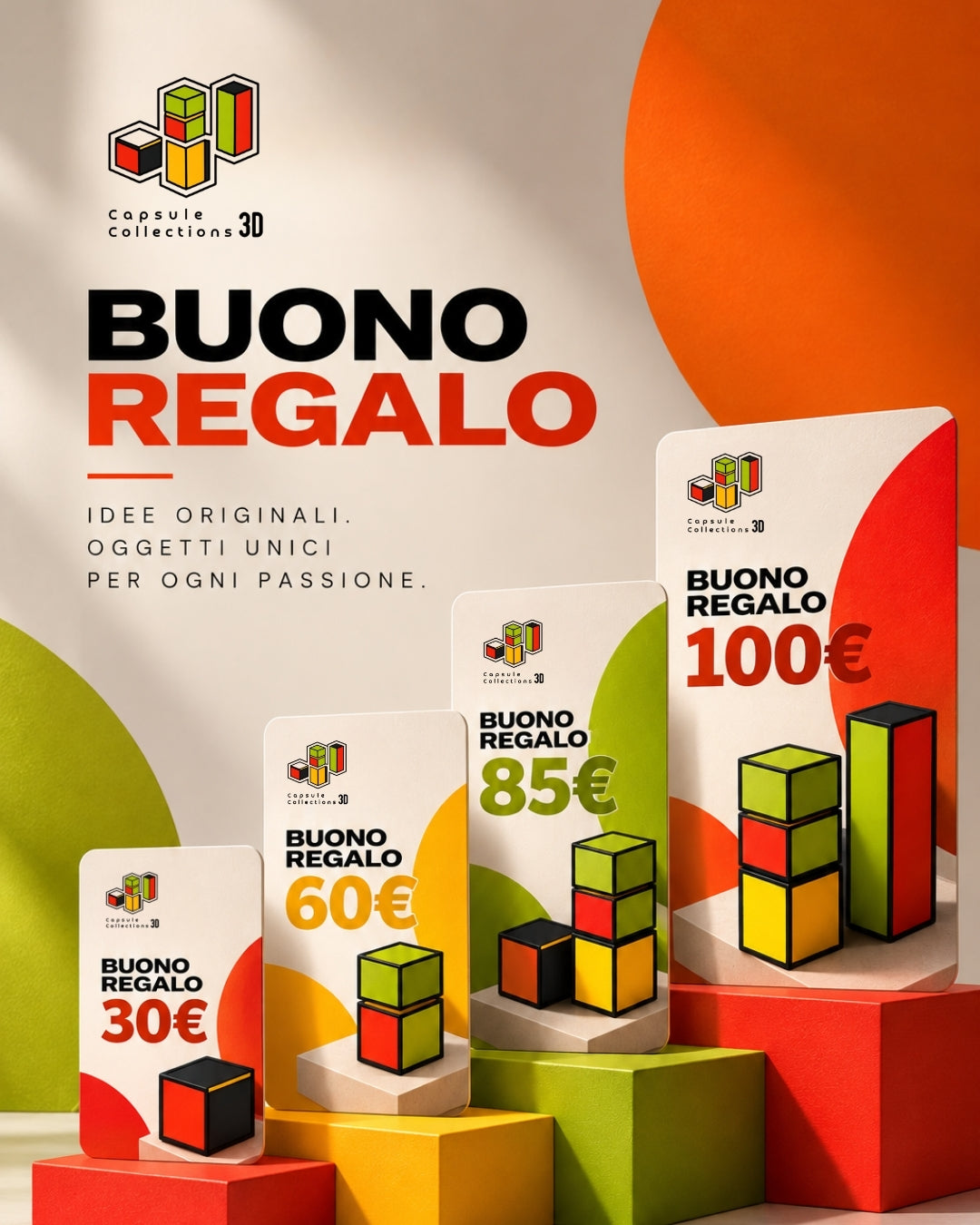Buoni regalo Capsule Collections 3D - Da 30€ a 100€