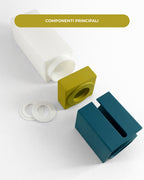 Lampada da Tavolo Modulare Brutus Stampata 3D | Design Scultoreo Bicolore | Design Printable Objects