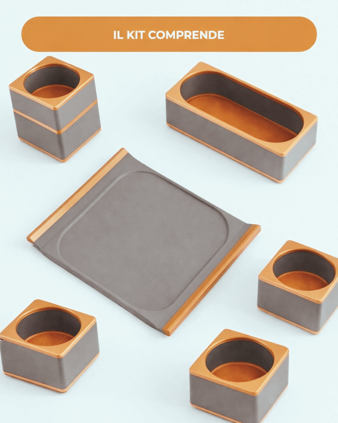 Set Organizzatore Beauty Nomad Stampato 3D | Design Modulare | Printable Objects