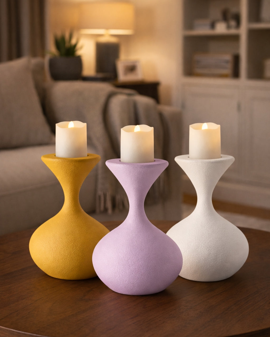 Portacandele Basso Prejudice Stampato 3D | Design Moderno Made in Italy | Printable Objects