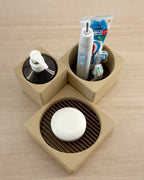 Set Porta Accessori Bagno Brutus Stampato 3D | Design Modulare | Printable Objects