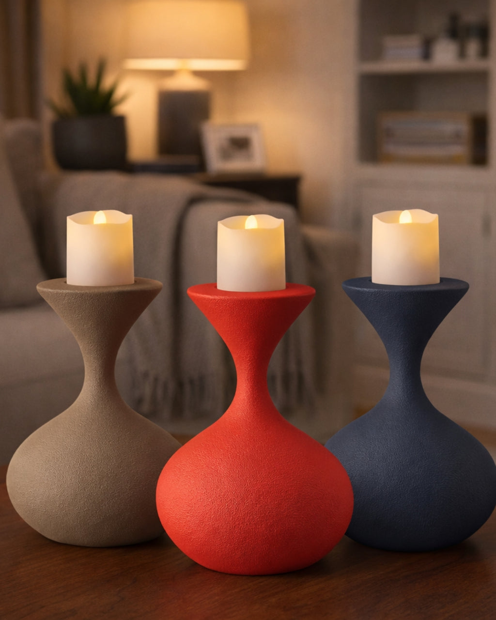Portacandele Basso Prejudice Stampato 3D | Design Moderno Made in Italy | Printable Objects