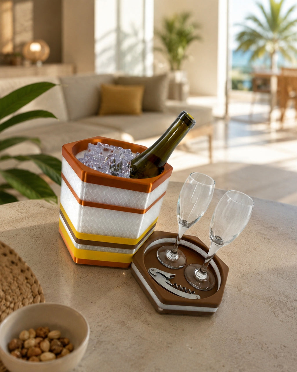 Contenitore Hexa Vino | Printable Objects