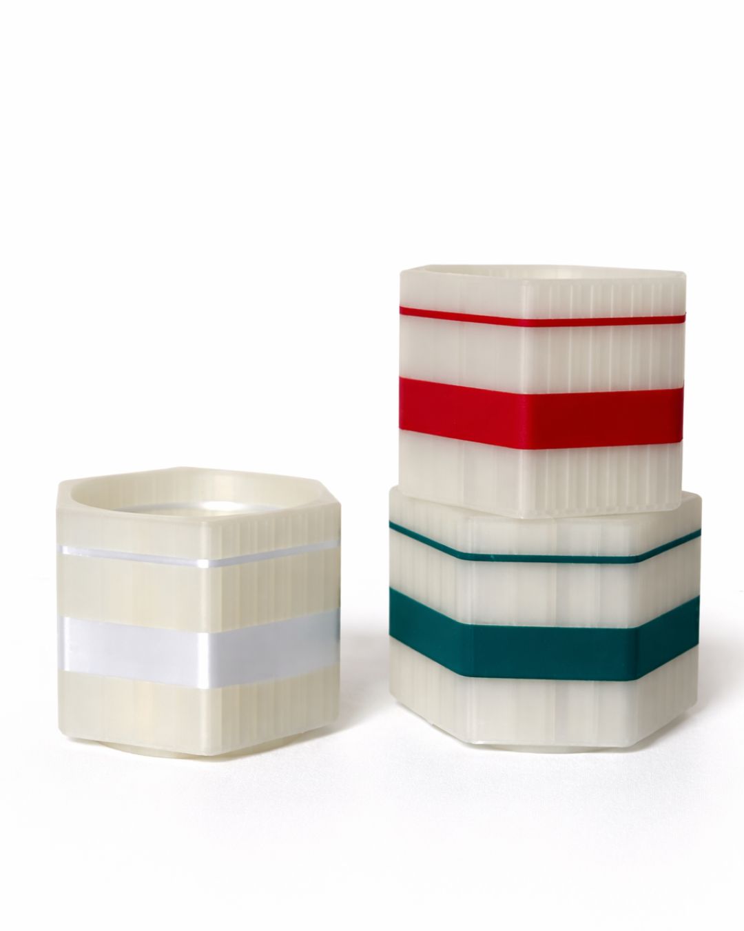 Portacandele Hexa Tris Stampato 3D | Confezione Regalo | Printable Objects | Disponibilità Limitata