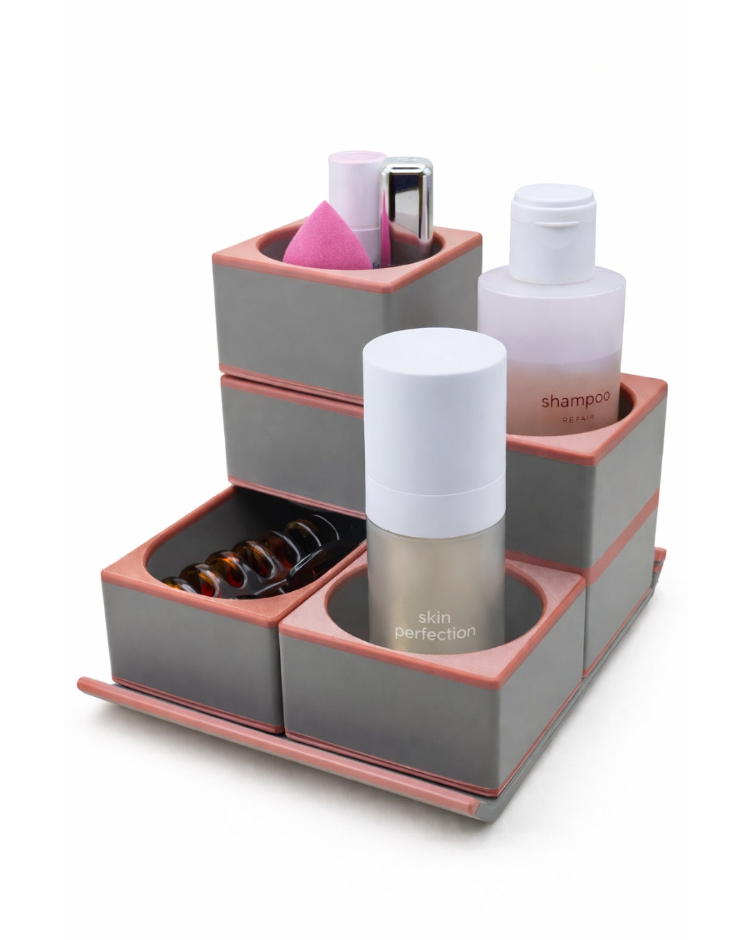 Set Organizzatore Beauty Nomad Stampato 3D | Design Modulare | Printable Objects