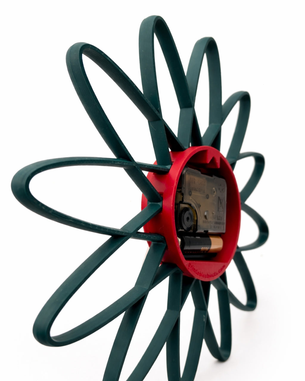 Orologio Atom da Parete Stampato 3D | Design Mid-Century | Printable Objects