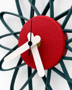 Orologio Atom da Parete Stampato 3D | Design Mid-Century | Printable Objects