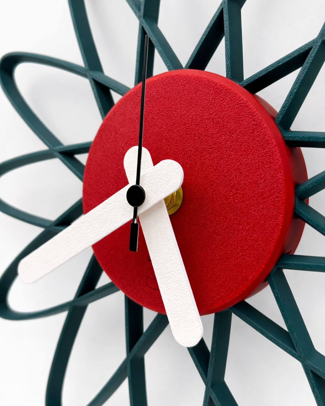 Orologio Atom da Parete Stampato 3D | Design Mid-Century | Printable Objects