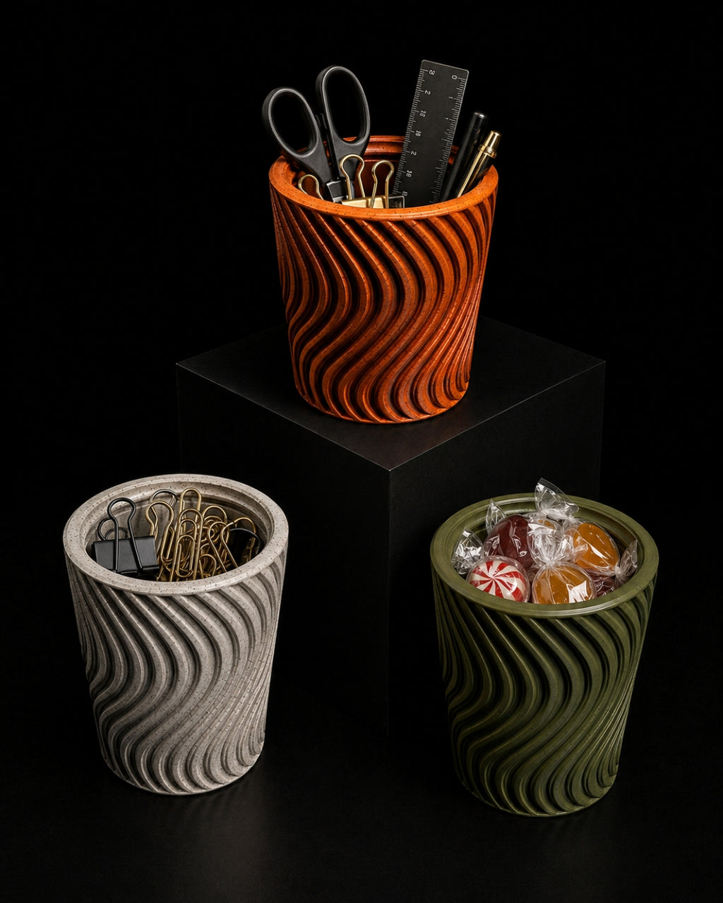 Contenitore Tempest Stampato 3D | Design Helio