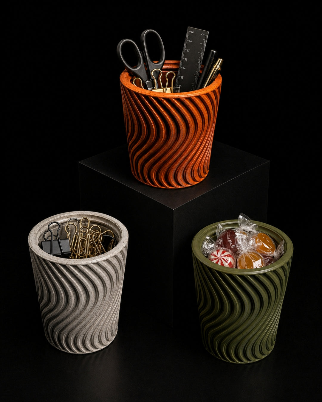 Contenitore Tempest Stampato 3D | Design Helio