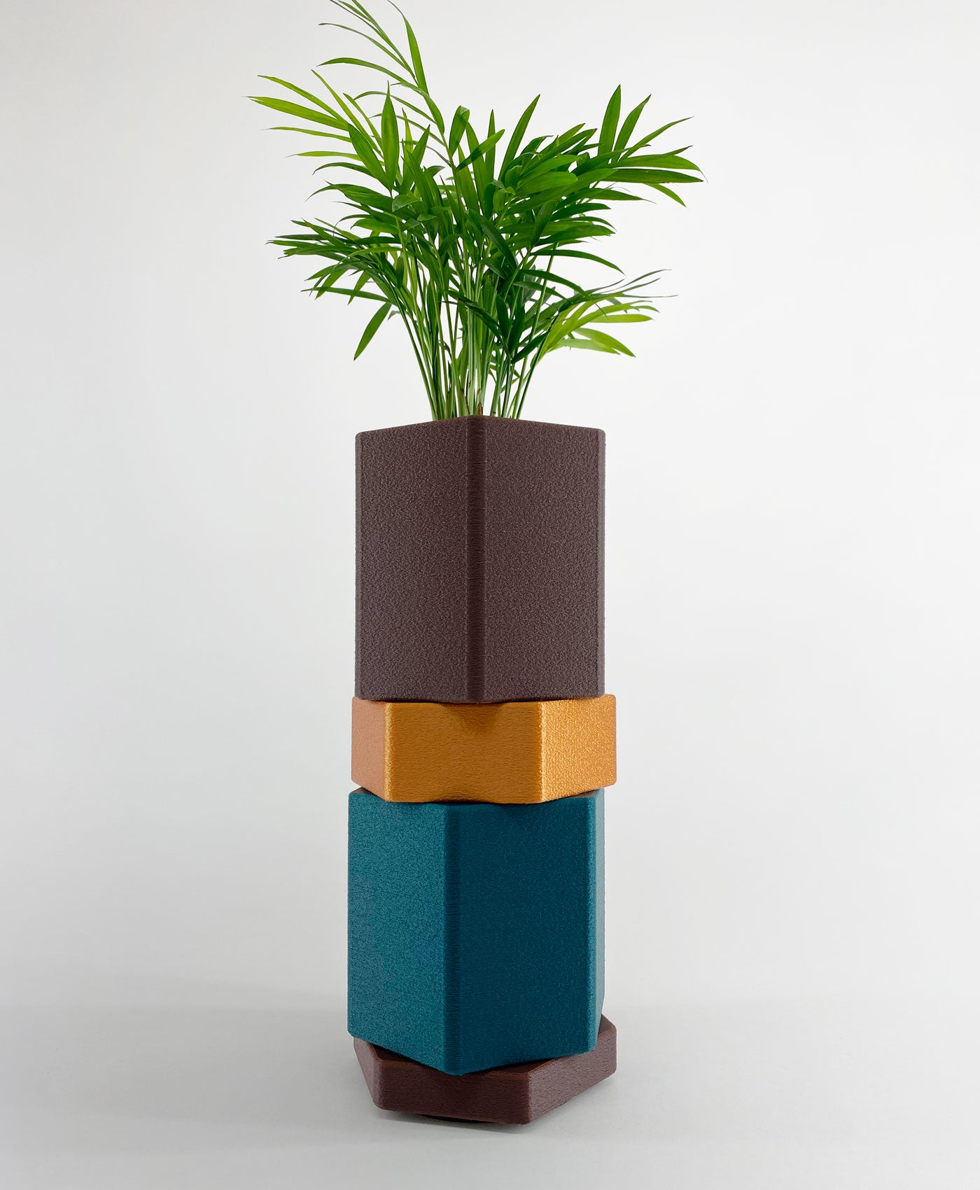 Vaso Hexa per Piante Stampato 3D | Design Modulare | Printable Objects