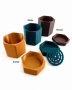 Vaso Hexa per Piante Stampato 3D | Design Modulare | Printable Objects