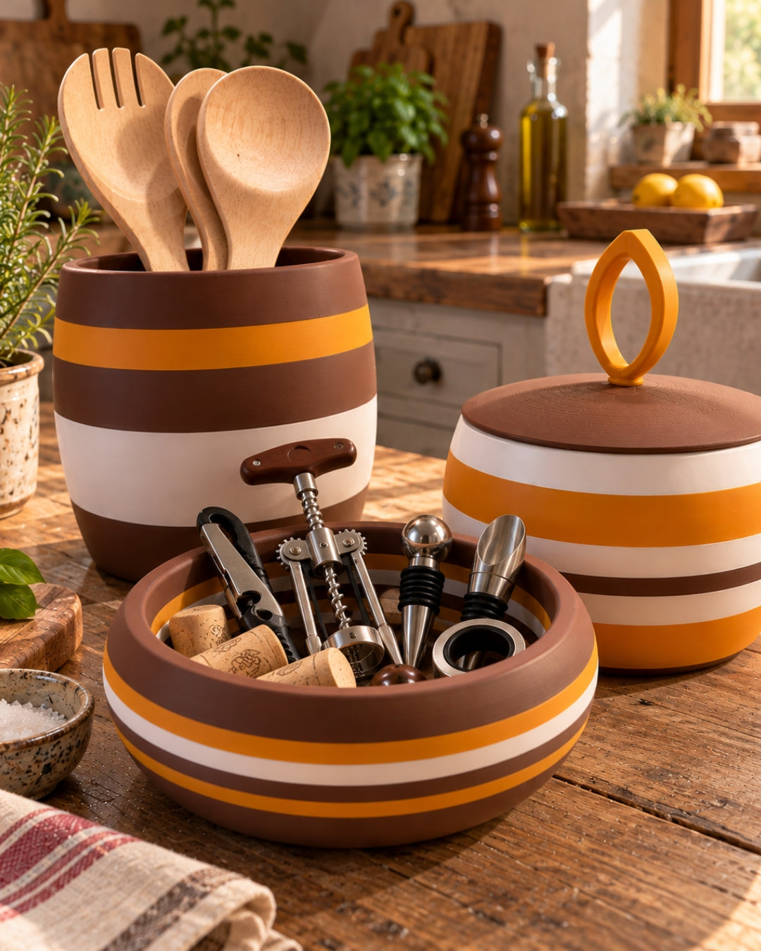 Set Caddy Container cucina rustico - immagine 10