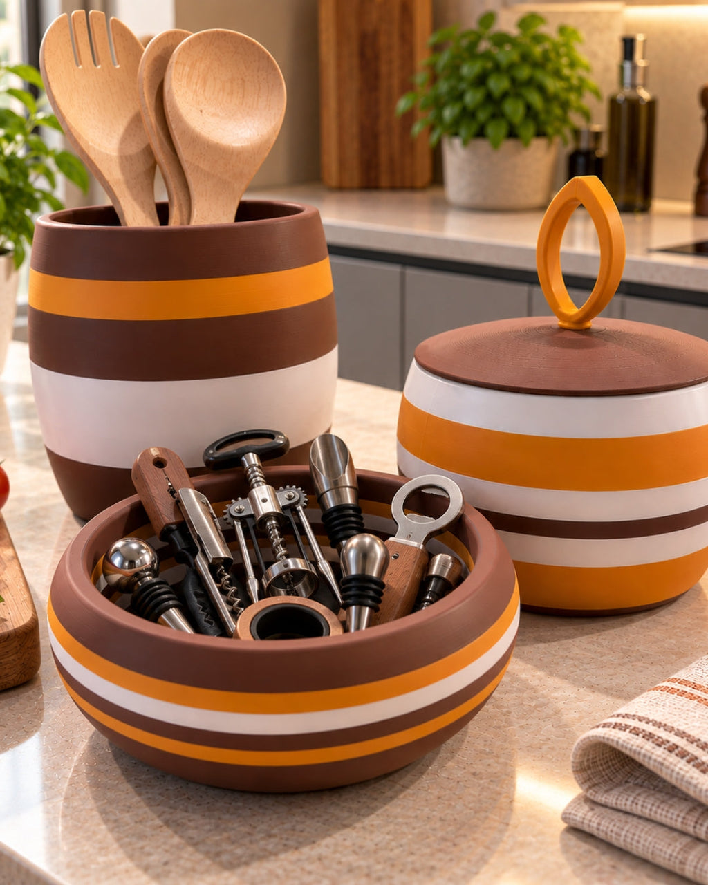 Set Caddy Container cucina rustico - immagine 6